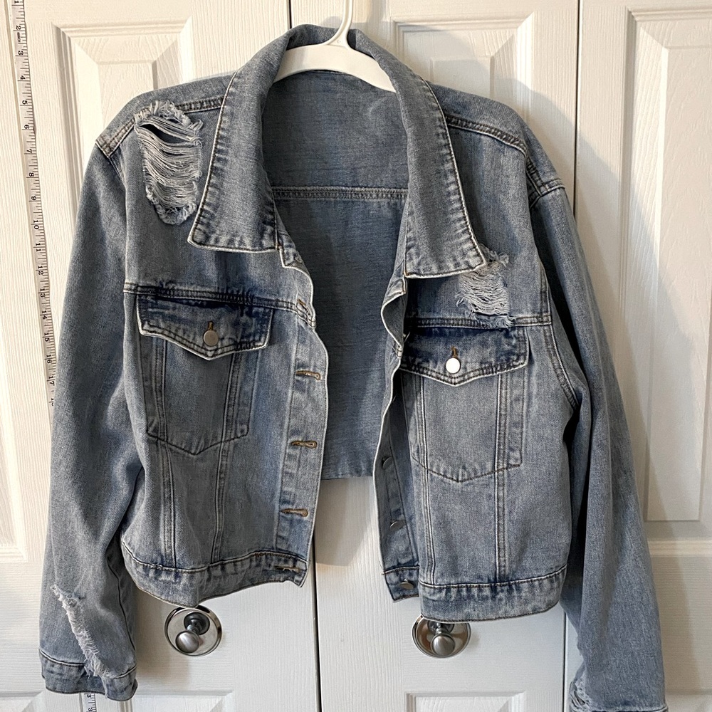 Ripped Jean Jacket